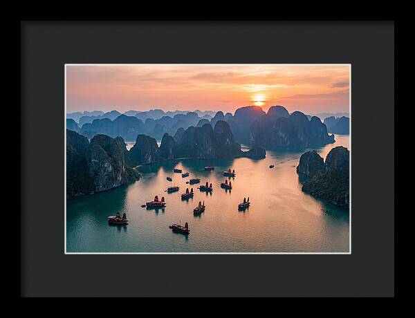 Ha Long Bay At Golden Hour