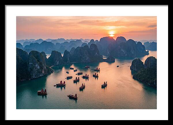 Ha Long Bay At Golden Hour