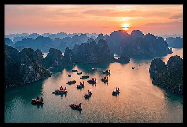 Ha Long Bay At Golden Hour