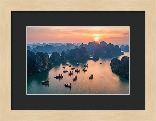 Ha Long Bay At Golden Hour