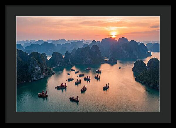 Ha Long Bay At Golden Hour