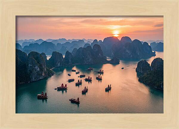 Ha Long Bay At Golden Hour