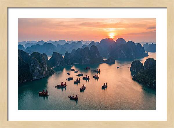 Ha Long Bay At Golden Hour