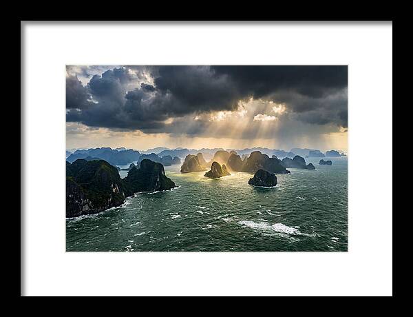 Ha Long Bay Under Dramatic Skies