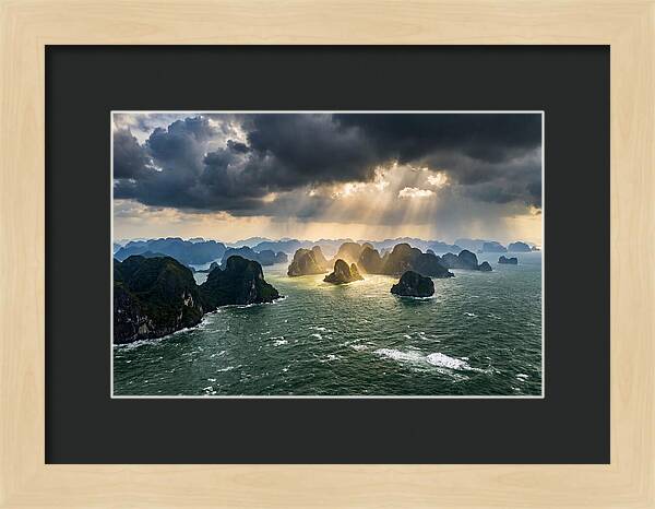 Ha Long Bay Under Dramatic Skies