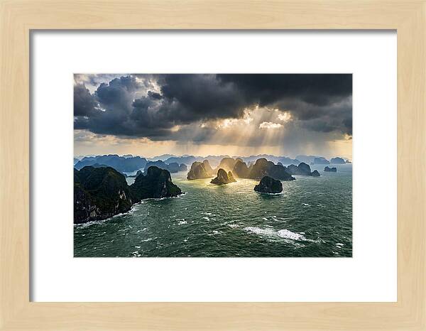 Ha Long Bay Under Dramatic Skies