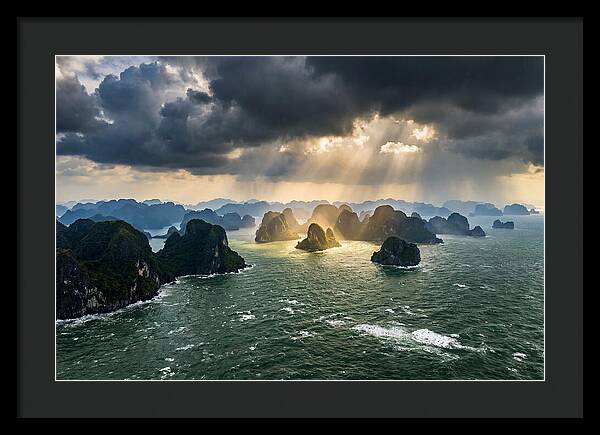 Ha Long Bay Under Dramatic Skies