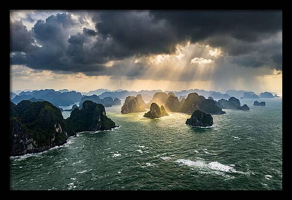 Ha Long Bay Under Dramatic Skies
