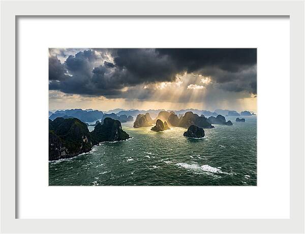 Ha Long Bay Under Dramatic Skies