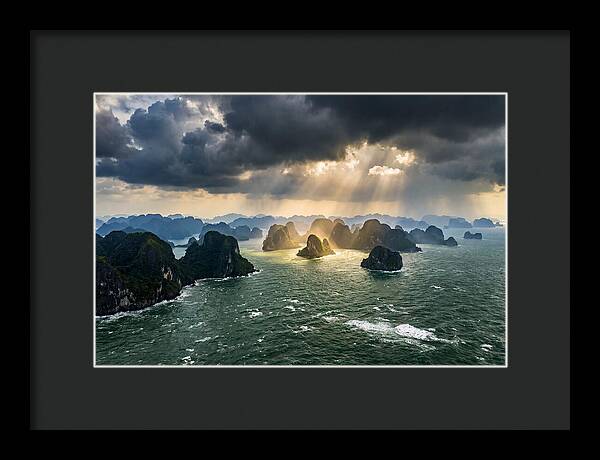 Ha Long Bay Under Dramatic Skies