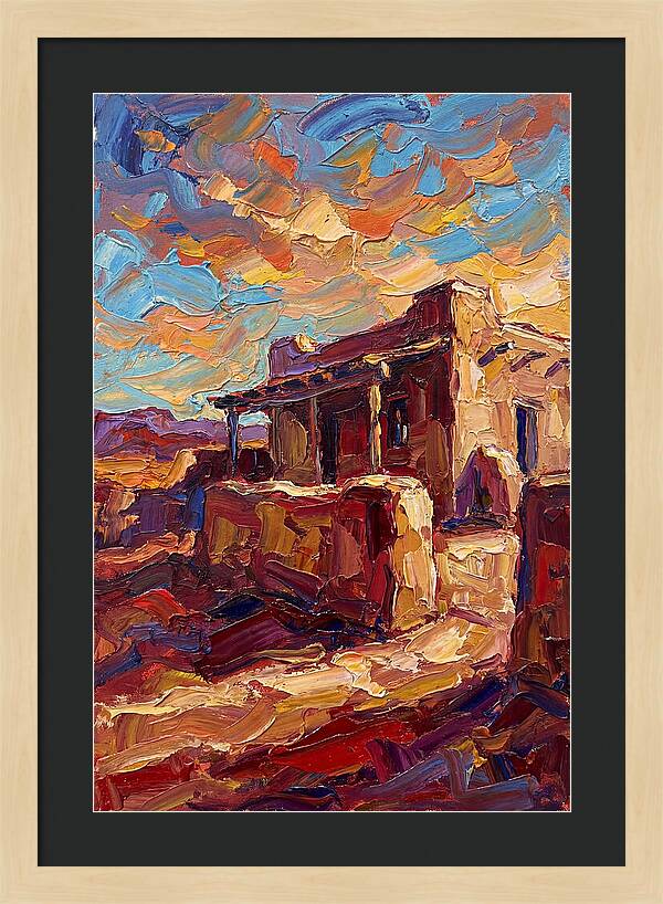 Hacienda Landscape In Vibrant Colors