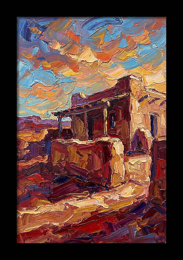 Hacienda Landscape In Vibrant Colors