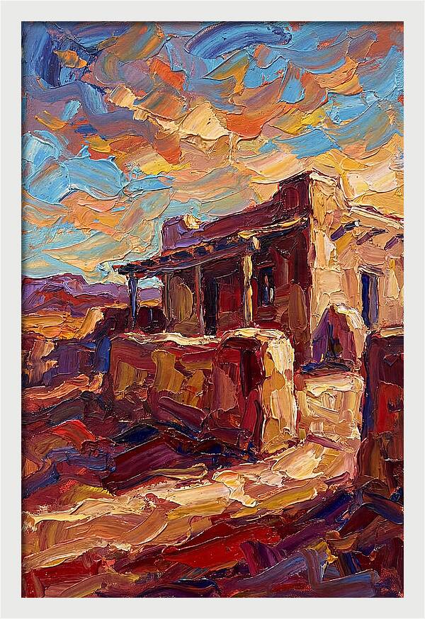 Hacienda Landscape In Vibrant Colors
