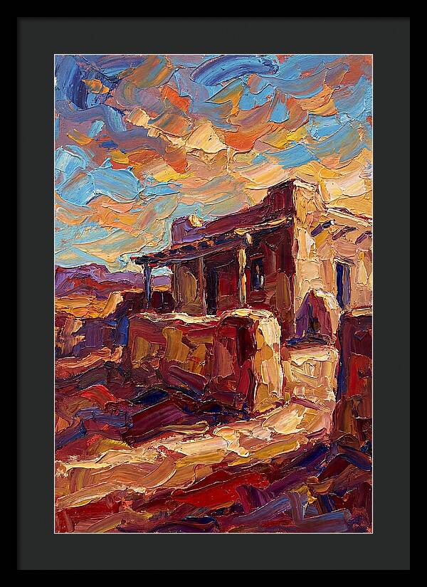 Hacienda Landscape In Vibrant Colors