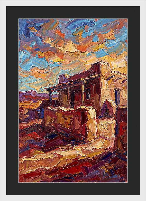 Hacienda Landscape In Vibrant Colors