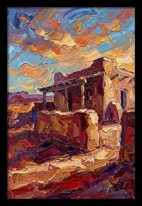 Hacienda Landscape In Vibrant Colors