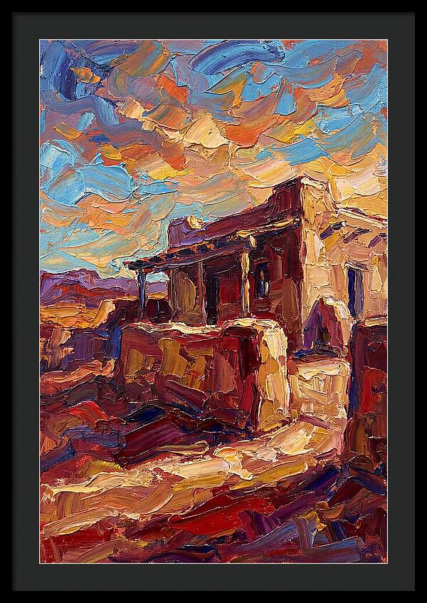 Hacienda Landscape In Vibrant Colors