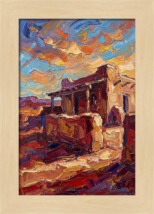 Hacienda Landscape In Vibrant Colors