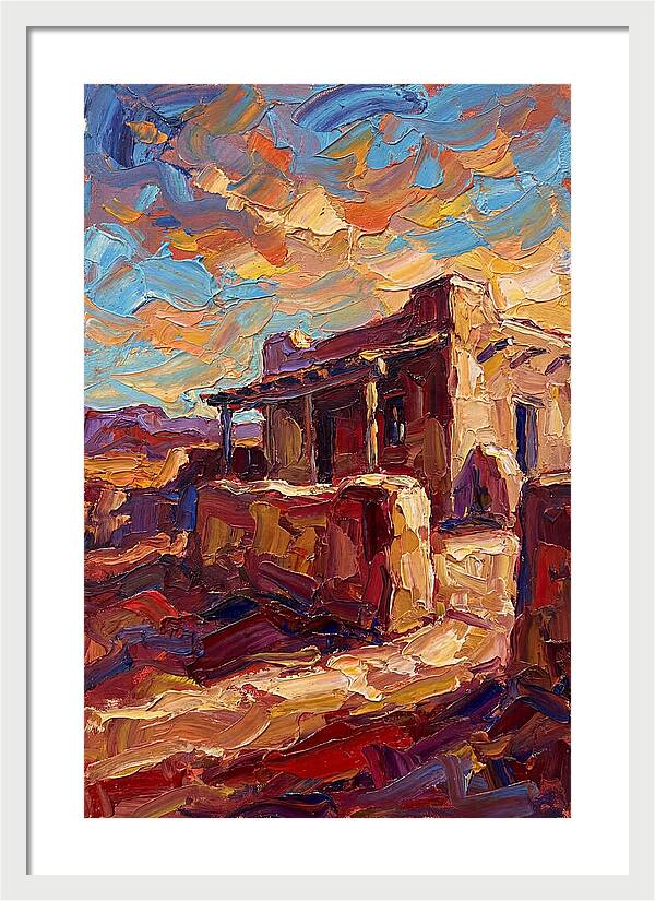 Hacienda Landscape In Vibrant Colors