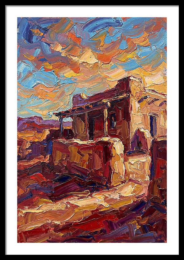 Hacienda Landscape In Vibrant Colors