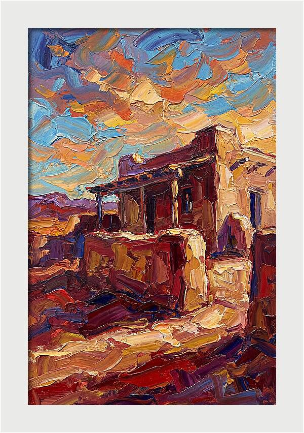 Hacienda Landscape In Vibrant Colors