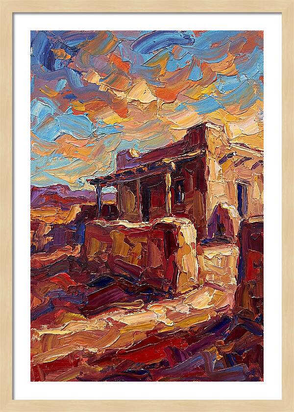 Hacienda Landscape In Vibrant Colors