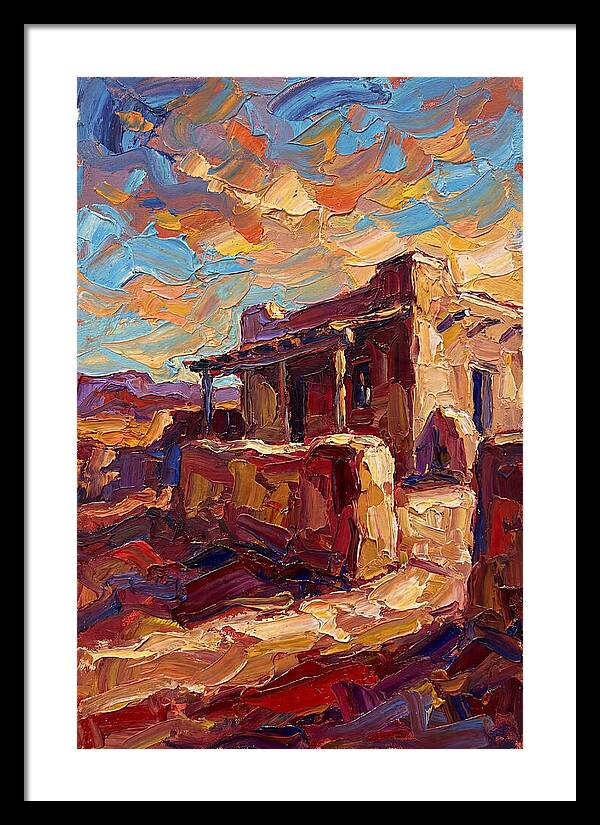Hacienda Landscape In Vibrant Colors