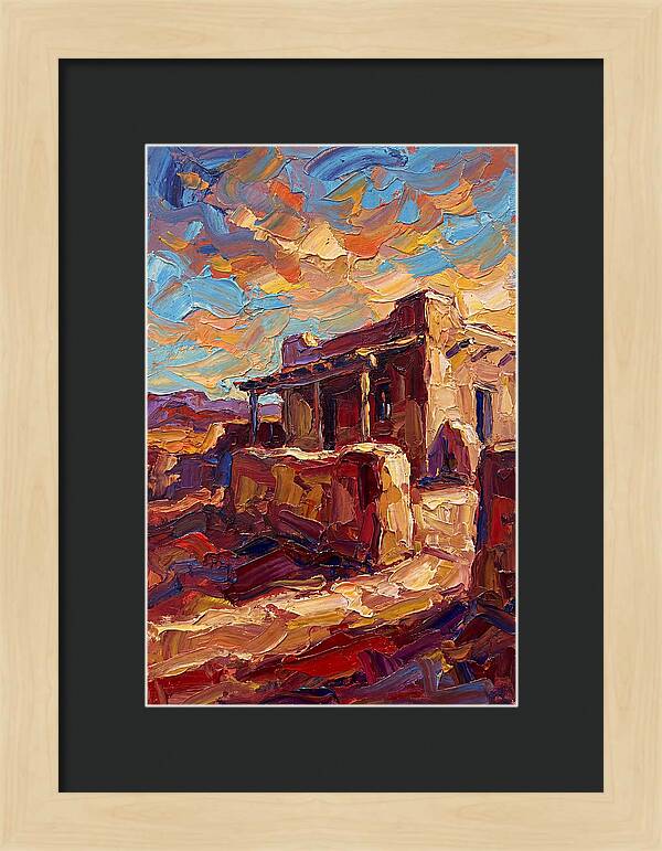 Hacienda Landscape In Vibrant Colors