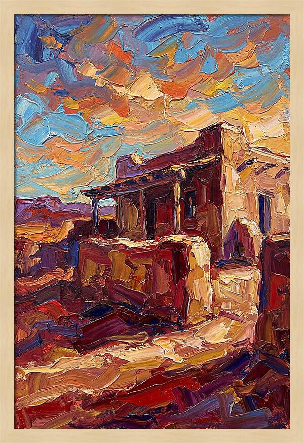 Hacienda Landscape In Vibrant Colors