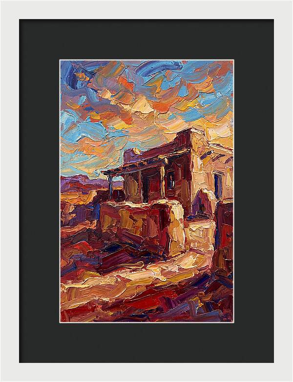 Hacienda Landscape In Vibrant Colors