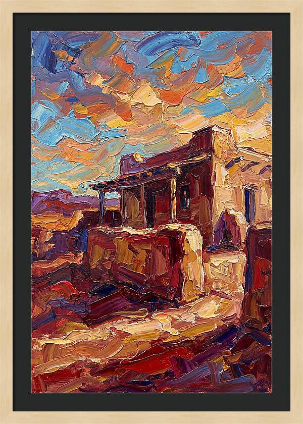 Hacienda Landscape In Vibrant Colors