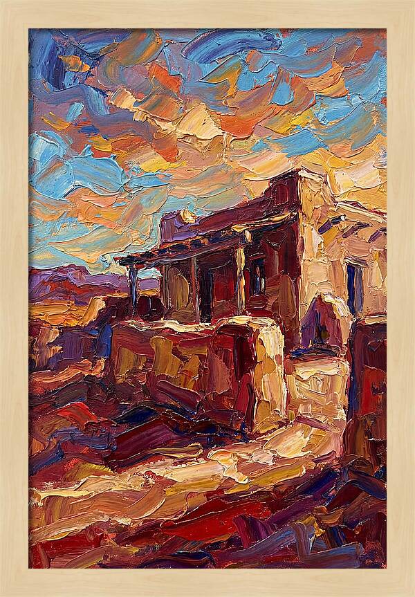 Hacienda Landscape In Vibrant Colors