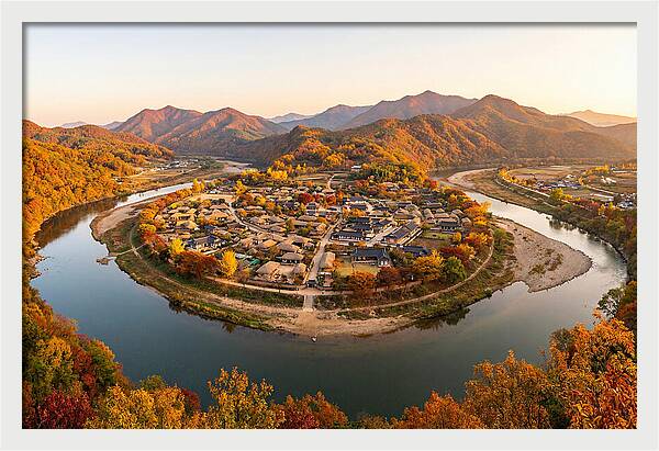 Hahoe Village From Buyongdae Cliff