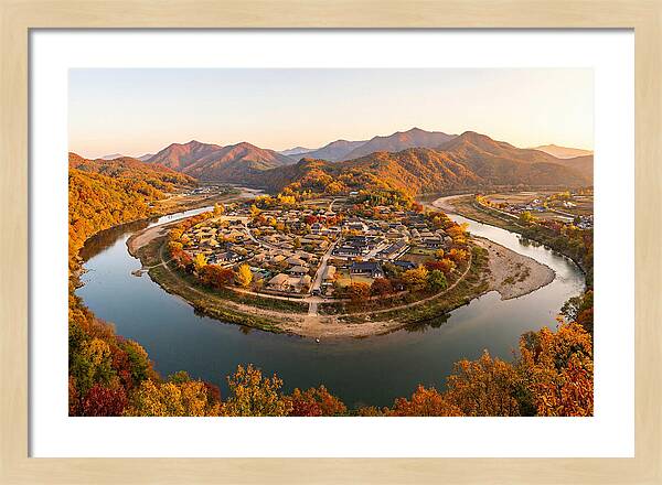 Hahoe Village From Buyongdae Cliff