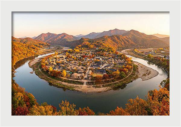 Hahoe Village From Buyongdae Cliff