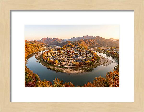 Hahoe Village From Buyongdae Cliff