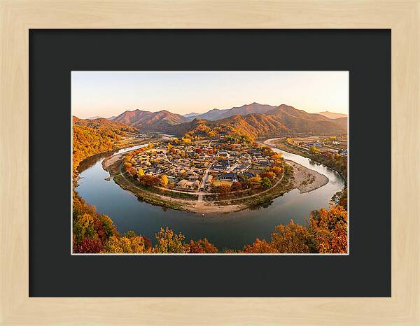 Hahoe Village From Buyongdae Cliff