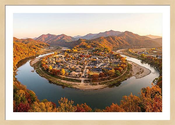 Hahoe Village From Buyongdae Cliff
