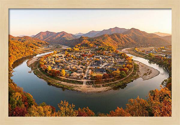 Hahoe Village From Buyongdae Cliff