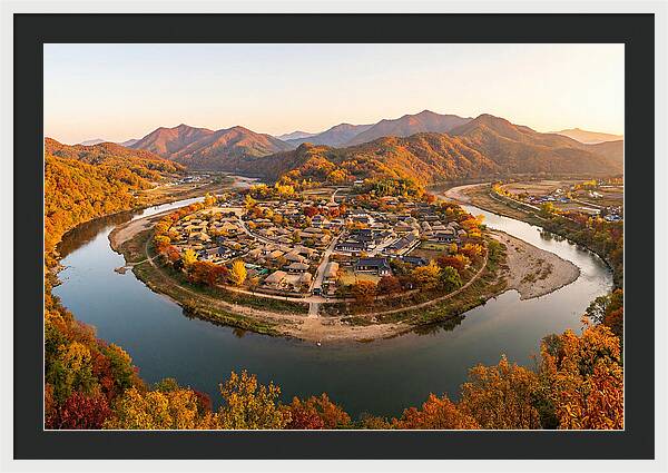 Hahoe Village From Buyongdae Cliff