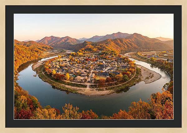 Hahoe Village From Buyongdae Cliff