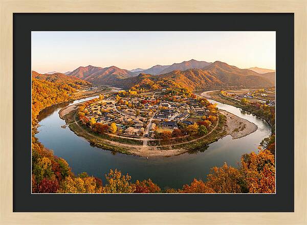 Hahoe Village From Buyongdae Cliff