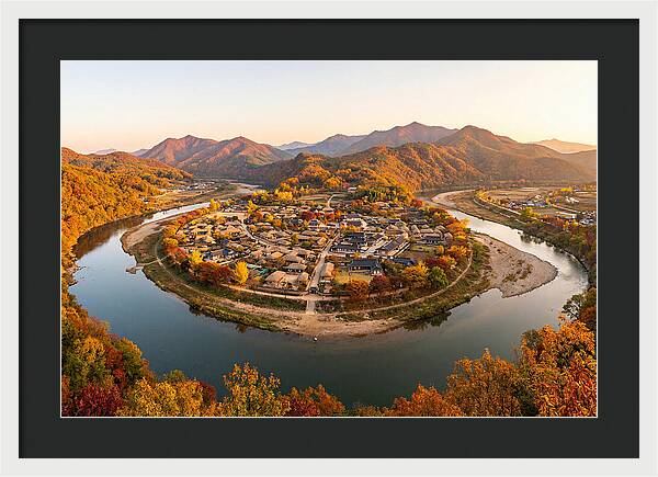 Hahoe Village From Buyongdae Cliff