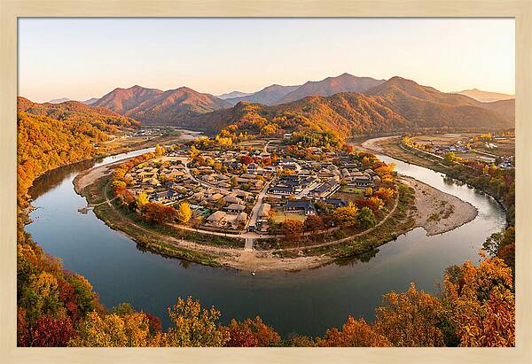 Hahoe Village From Buyongdae Cliff