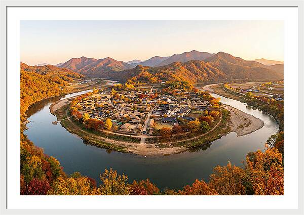 Hahoe Village From Buyongdae Cliff