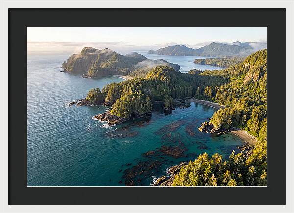 Haida Gwaii Coastline From Above