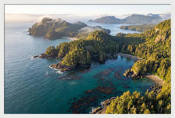 Haida Gwaii Coastline From Above