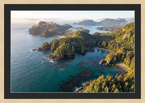 Haida Gwaii Coastline From Above