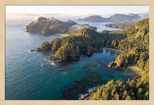 Haida Gwaii Coastline From Above
