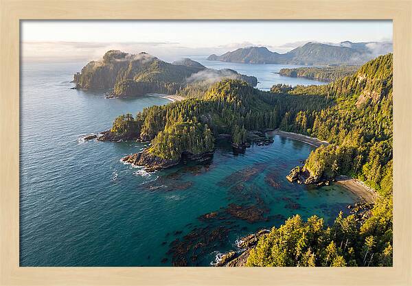 Haida Gwaii Coastline From Above